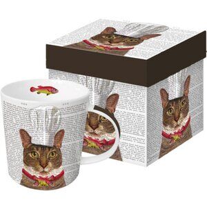 Charlie The Cat Mug for Coffee Tea 13oz By PPD, Father's Day Gift